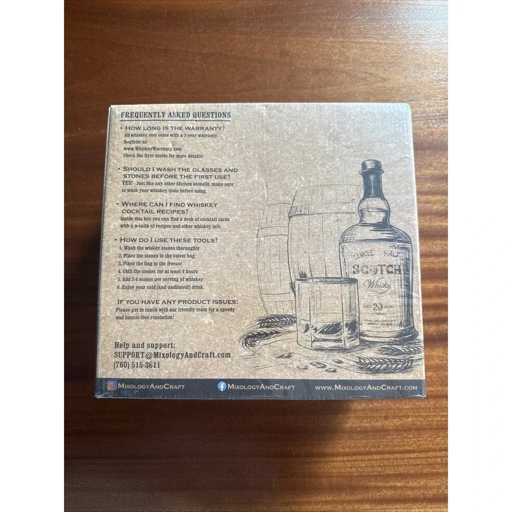 Mixology & Craft 13 Piece Whiskey Set Old Fashion Glasses New Sealed